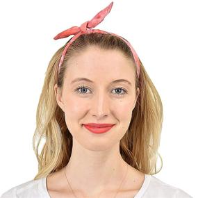 img 3 attached to Womens Vintage Versatile Neckerchief Scrunchie