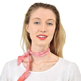 img 2 attached to Womens Vintage Versatile Neckerchief Scrunchie