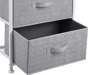 img 3 attached to AmazonBasics Fabric 3 Drawer Storage Organizer Storage & Organization