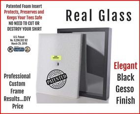 img 2 attached to 👕 Shart Original T-Shirt Frame: Enhanced Display Case for Concert and Event Shirts, Athletic Gear & Memorabilia - Patented Foam Insert, Real Glass, 11 x 14 Inches (Black)