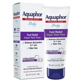 img 4 attached to 👶 Experience Fast Relief with Aquaphor Baby Diaper Rash Paste - 3.5 Oz. Tube
