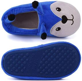 img 2 attached to 🦈 Seannel Cartoon Shark Slippers: Toddler Outdoor Shoes - Boys' 27