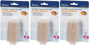 img 1 attached to 🔸 (3 Pack) Aqueon Quiet Flow 10 Ammonia Reducing Filter Pad - Specialized Formula (4 count per Pack)