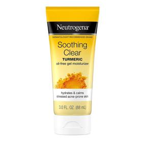 img 4 attached to 🧪 Turmeric Infused Neutrogena Soothing Clear Gel Facial Moisturizer, Hydrating Oil-Free Face Cream for Acne Prone Skin, Paraben-Free, Cruelty-Free, 3 fl. oz