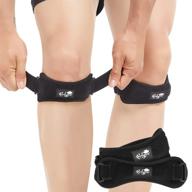 🏋️ premium patella tendon knee straps - ultimate pain relief for hiking, soccer, basketball, running, and more! логотип