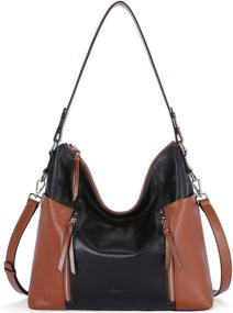 img 4 attached to 👜 CLUCI Women Genuine Leather Hobo Handbags - Exquisite Designer Top Handle Tote for Fashionable Ladies