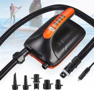 holoana 20psi high pressure sup electric pump - auto-off, dual-stage 🔌 inflation/deflation - portable 12v car pump for paddleboard, kayak, tents, and inflatables логотип