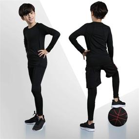 img 1 attached to Athletic Compression Leggings Running Thermal Outdoor Recreation in Hiking & Outdoor Recreation Clothing