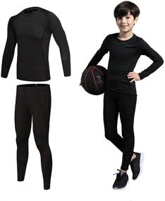 img 3 attached to Athletic Compression Leggings Running Thermal Outdoor Recreation in Hiking & Outdoor Recreation Clothing