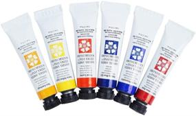 img 2 attached to 🎨 Набор акварели Daniel Smith Extra Fine Watercolor Essentials Introductory Set, 6 тюбиков по 5 мл, голубой/прозрачный/желтый