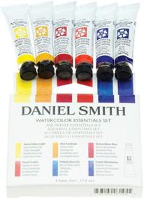 img 3 attached to 🎨 Набор акварели Daniel Smith Extra Fine Watercolor Essentials Introductory Set, 6 тюбиков по 5 мл, голубой/прозрачный/желтый