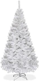img 4 attached to 🎄 Goplus 5ft Artificial Christmas Tree Xmas Pine Tree with Sturdy Metal Legs Ideal for Indoor & Outdoor Holiday Decor, White