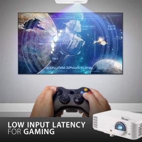 img 2 attached to 🎮 Enhanced Gaming and Streaming: ViewSonic PX703HD 1080p Projector with 3500 Lumens, DLP 3D, Dual HDMI, Sports Mode, Low Input Lag, and Dongle Support