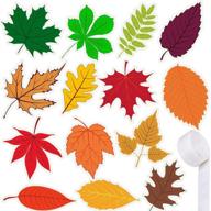 🍁 70 pcs fall leaf cutouts maple oak ash elm birch chestnut leaf craft accents for autumn, thanksgiving, school bulletin boards, classroom decoration, wall & tree decor - supla логотип