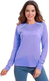 img 3 attached to 👚 "Ultimate Women's UPF 50+ Sun Protection Long Sleeve Shirt: SPF UV Quick Dry Lightweight Outdoor T-Shirt