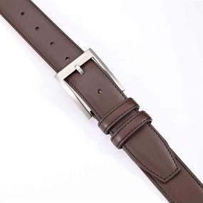 img 1 attached to Stylish Leather Single Buckle Men's Accessories by ToyRis Casual