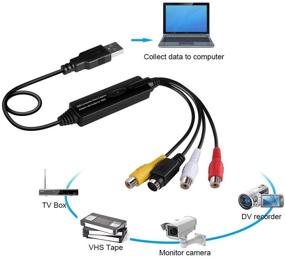 img 1 attached to 📹 Honlibey USB 2.0 Видео захват адаптер - Карта захвата цифрового видео для Windows 7, 8 - конвертер VHS на DVD