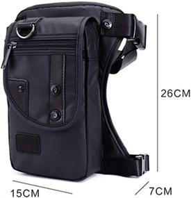 img 3 attached to 🎒 Waterproof Oxford Drop Leg Bag for Men - Messenger Shoulder Bags for Motorcycle Steampunk Costume, Outdoor Tactical Travel, Fishing, Hiking, Cycling, and More