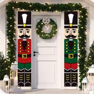🎅 enhance your outdoor holiday decor with dazonge nutcracker christmas decorations - vertical nutcracker soldier signs, vintage porch decorations, and nutcracker banners logo