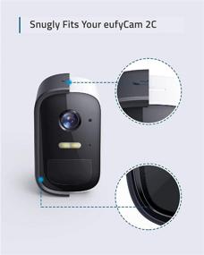 img 2 attached to Enhance Your eufyCam 2C with eufy Security eufyCam 2C Skin (2-Pack): Ultimate Protective Silicone Casing for Easy Installation, UV Ray and Rain Protection