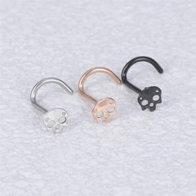 img 2 attached to C Shaped Piercing Jewelry Cartilage Earring