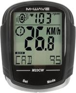 m wave m23cw bicycle computer black logo