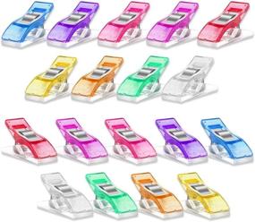 img 1 attached to 🧵 Yalis 100 Pcs Premium Sewing Clips: Quilting Supplies & Crafting Tools in 9 Assorted Bright Colors