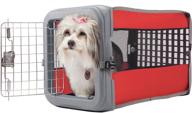 🔴 red small pop crate for dogs and cats - outdoor/indoor kennel crate, play pen, igloo-style house - on sale! logo