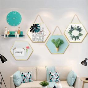 img 1 attached to 🖼️ Enhance Your Décor with Outgeek Floating Frame - Artbyhannah Gallery Wall Décor Set, Hexagon Glass Frame - Perfect for Preserving and Displaying Pressed Flowers, 8.26 Inches - Glass Frame Only