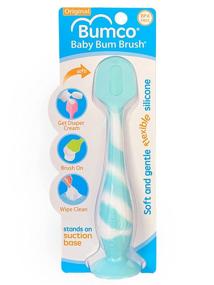 img 4 attached to 👶 Baby Bum Brush: The Perfect Diaper Rash Cream Applicator in Aqua Swirl – Soft, Flexible Silicone for a Unique and Effective Baby Gift