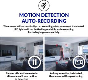 img 2 attached to Mini Spy Camera with Motion Detection, Night Vision and Video Recording - Tiny Hidden Cam for Home or Car, Ideal for Security, Nanny Cam, Cop Cams, Indoor Surveillance - Camaras Espias