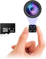 mini spy camera with motion detection, night vision and video recording - tiny hidden cam for home or car, ideal for security, nanny cam, cop cams, indoor surveillance - camaras espias logo