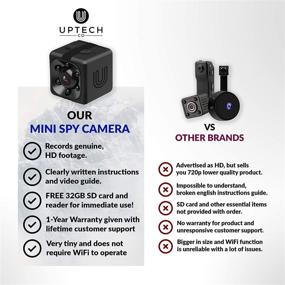 img 3 attached to Mini Spy Camera with Motion Detection, Night Vision and Video Recording - Tiny Hidden Cam for Home or Car, Ideal for Security, Nanny Cam, Cop Cams, Indoor Surveillance - Camaras Espias