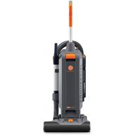 🧹 gray hoover commercial hushtone upright vacuum cleaner, 15 inches with intellibelt, for carpet and hard floors, ch54115 logo