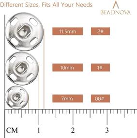 img 3 attached to 🧵 Beadnova Snaps Buttons: Efficient Fastener Tools for Sewing Leather & Clothes - 106 Sets, 3 Sizes