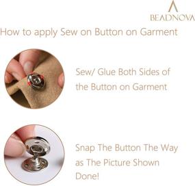 img 2 attached to 🧵 Beadnova Snaps Buttons: Efficient Fastener Tools for Sewing Leather & Clothes - 106 Sets, 3 Sizes