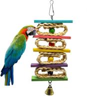 ospet parrot chewing colorful hanging logo