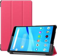 procase lenovo tab m8 / tab m8 hd lte/ smart tab m8 / tab m8 fhd case, thin lightweight stand protective cover for lenovo tab m8 hd / tab m8 hd lte / smart tab m8 / tab m8 fhd - magenta logo