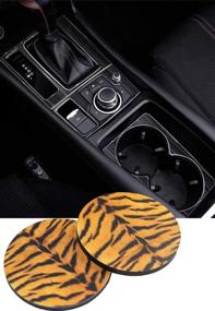 img 3 attached to Bingbing Car Cup Holder Coasters Interior Accessories