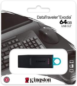img 3 attached to Kingston DataTraveler Exodia 64GB USB 3.2 Flash Drives (Bulk 2 Pack) - High Speed PenDrive for Computer, Laptop, PC - Includes Lanyard