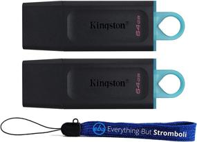 img 4 attached to Kingston DataTraveler Exodia 64GB USB 3.2 Flash Drives (Bulk 2 Pack) - High Speed PenDrive for Computer, Laptop, PC - Includes Lanyard