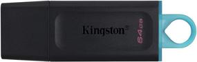 img 1 attached to Флеш-накопители Kingston DataTraveler Exodia 64 ГБ USB 3.2 (оптовая упаковка 2 штуки) - высокоскоростная PenDrive для компьютера, ноутбука, ПК - в комплекте с петлей.