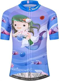 img 1 attached to Cycling Jersey Cartoon Sleeve Padded Outdoor Recreation