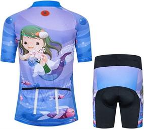 img 2 attached to Cycling Jersey Cartoon Sleeve Padded Outdoor Recreation