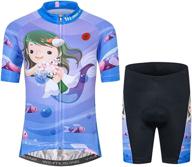 cycling jersey cartoon sleeve padded outdoor recreation logo