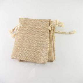 img 2 attached to Natural Burlap Vintage Wedding Drawstring