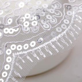 img 1 attached to Olbye Wedding Fingertip Embroidered Headpiece Women's Accessories for Special Occasion Accessories