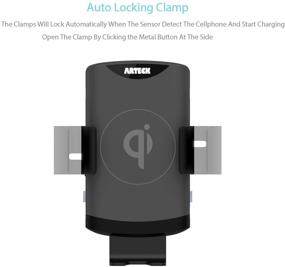 img 2 attached to Arteck 10W Wireless Car Charger Phone Mount - Fast Charging Universal Car Mount Holder Compatible with iPhone 13, Samsung Galaxy S Series, and More Smartphone Models