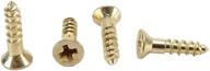 🔩 high-quality solid brass phillips screw fasteners - enhanced listing for seo logo