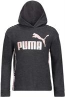 👧 puma girls' hooded pullover logo